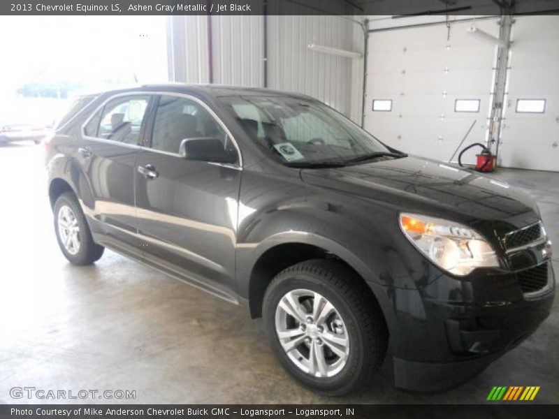 Ashen Gray Metallic / Jet Black 2013 Chevrolet Equinox LS
