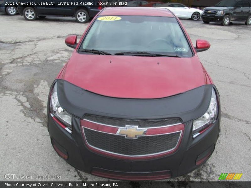 Crystal Red Metallic Tintcoat / Jet Black 2011 Chevrolet Cruze ECO