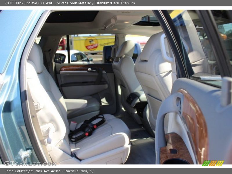 Silver Green Metallic / Titanium/Dark Titanium 2010 Buick Enclave CXL AWD