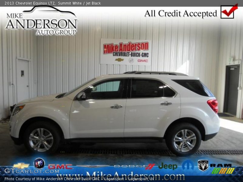 Summit White / Jet Black 2013 Chevrolet Equinox LTZ