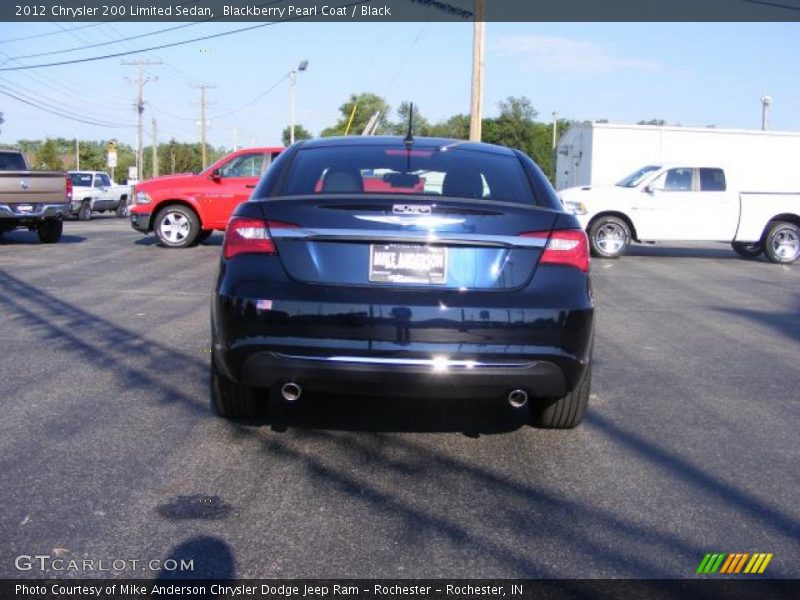 Blackberry Pearl Coat / Black 2012 Chrysler 200 Limited Sedan