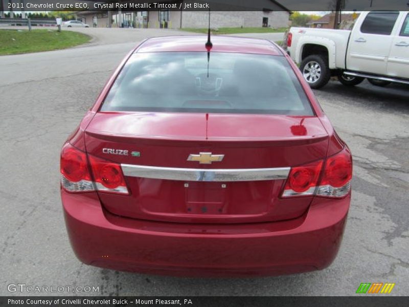 Crystal Red Metallic Tintcoat / Jet Black 2011 Chevrolet Cruze ECO