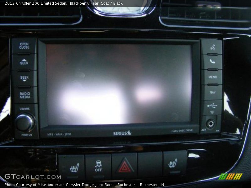 Blackberry Pearl Coat / Black 2012 Chrysler 200 Limited Sedan