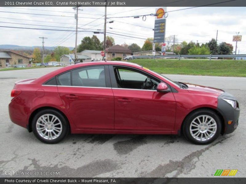 Crystal Red Metallic Tintcoat / Jet Black 2011 Chevrolet Cruze ECO