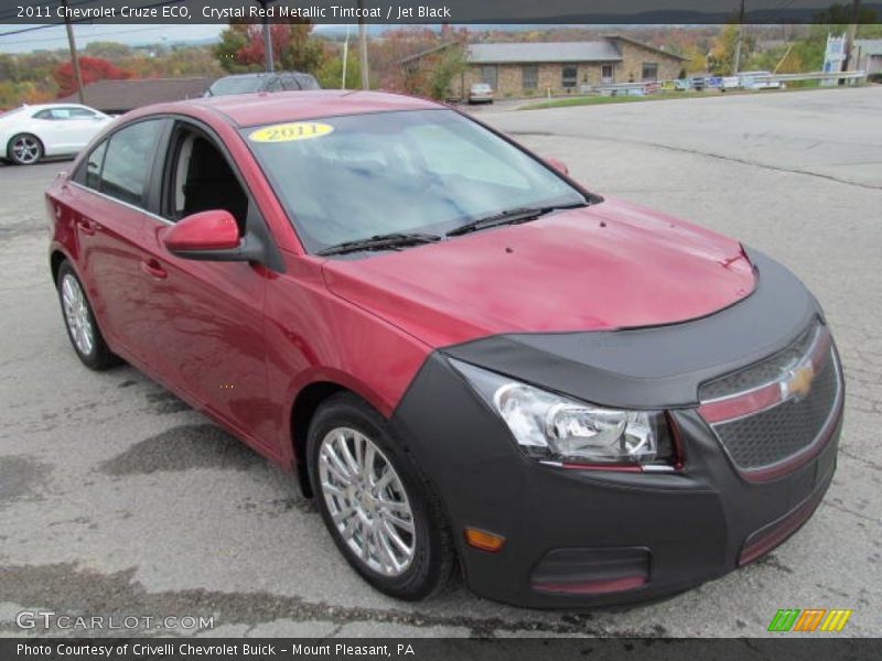 Crystal Red Metallic Tintcoat / Jet Black 2011 Chevrolet Cruze ECO