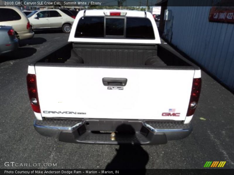 Summit White / Ebony 2008 GMC Canyon SLE Crew Cab