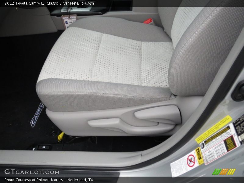 Classic Silver Metallic / Ash 2012 Toyota Camry L