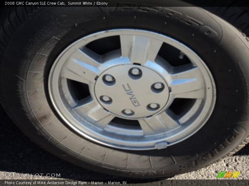 Summit White / Ebony 2008 GMC Canyon SLE Crew Cab