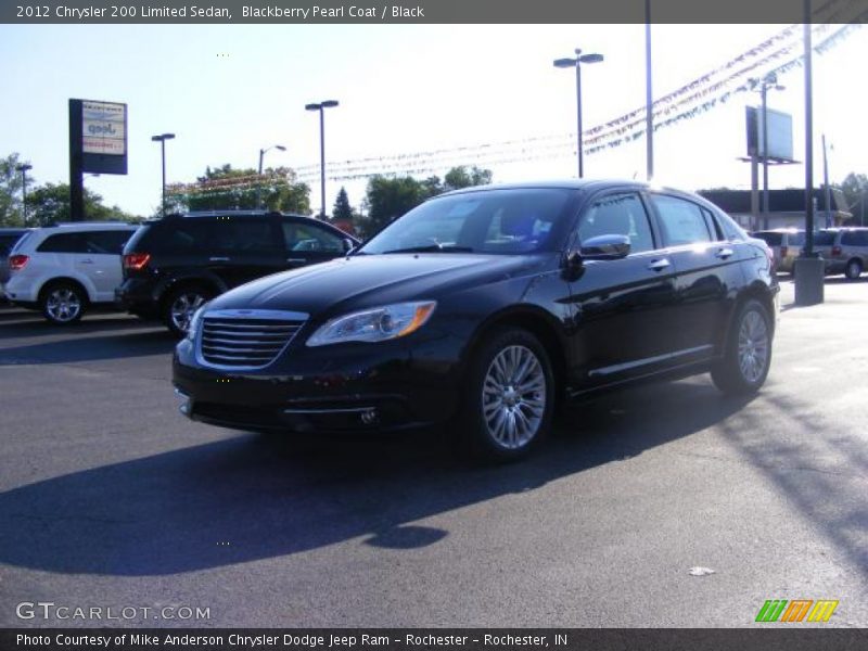 Blackberry Pearl Coat / Black 2012 Chrysler 200 Limited Sedan