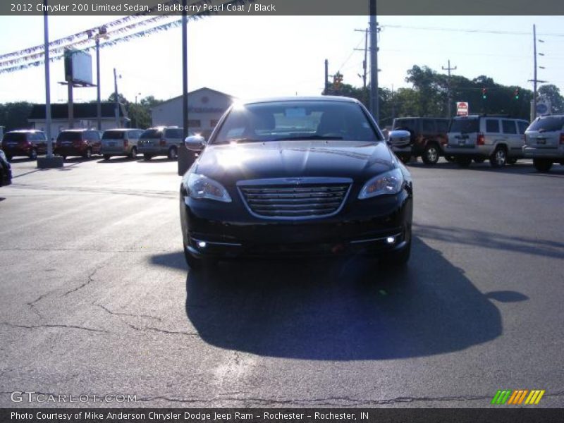 Blackberry Pearl Coat / Black 2012 Chrysler 200 Limited Sedan