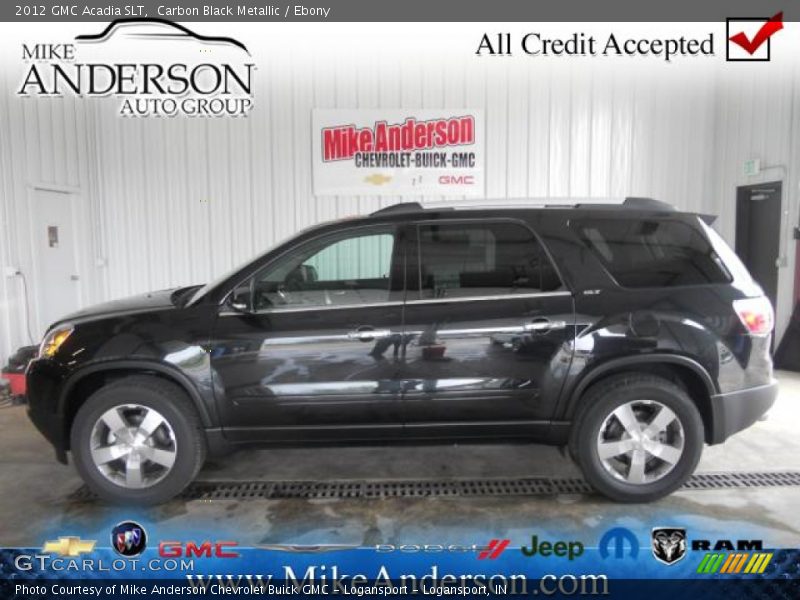 Carbon Black Metallic / Ebony 2012 GMC Acadia SLT