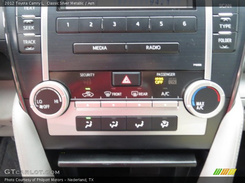 Classic Silver Metallic / Ash 2012 Toyota Camry L