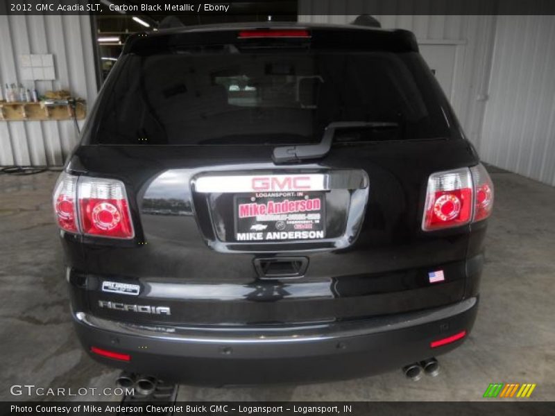 Carbon Black Metallic / Ebony 2012 GMC Acadia SLT