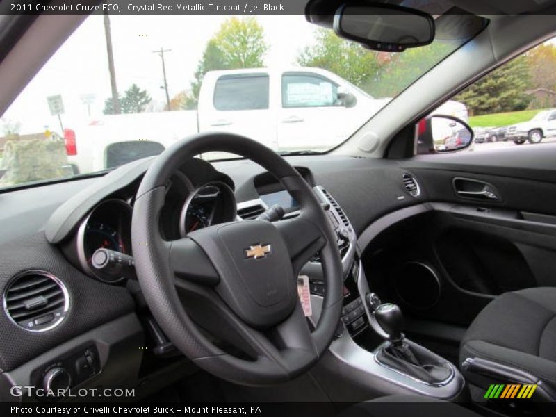 Crystal Red Metallic Tintcoat / Jet Black 2011 Chevrolet Cruze ECO