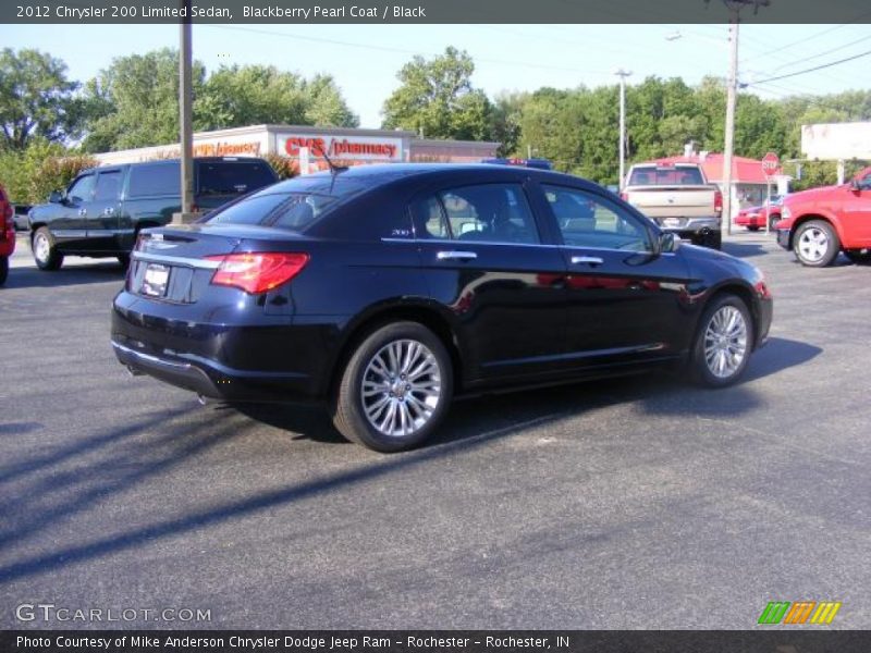 Blackberry Pearl Coat / Black 2012 Chrysler 200 Limited Sedan