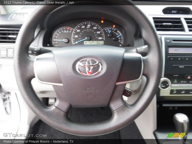 Classic Silver Metallic / Ash 2012 Toyota Camry L