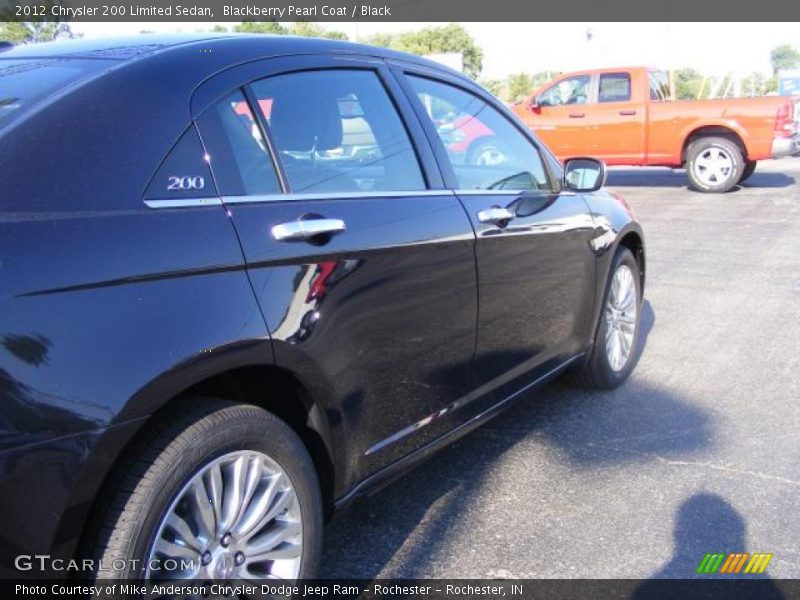 Blackberry Pearl Coat / Black 2012 Chrysler 200 Limited Sedan