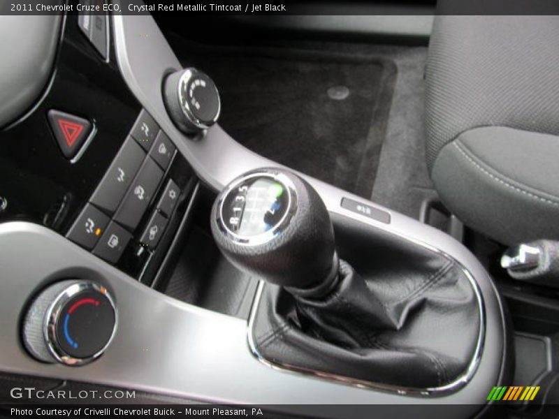 Crystal Red Metallic Tintcoat / Jet Black 2011 Chevrolet Cruze ECO