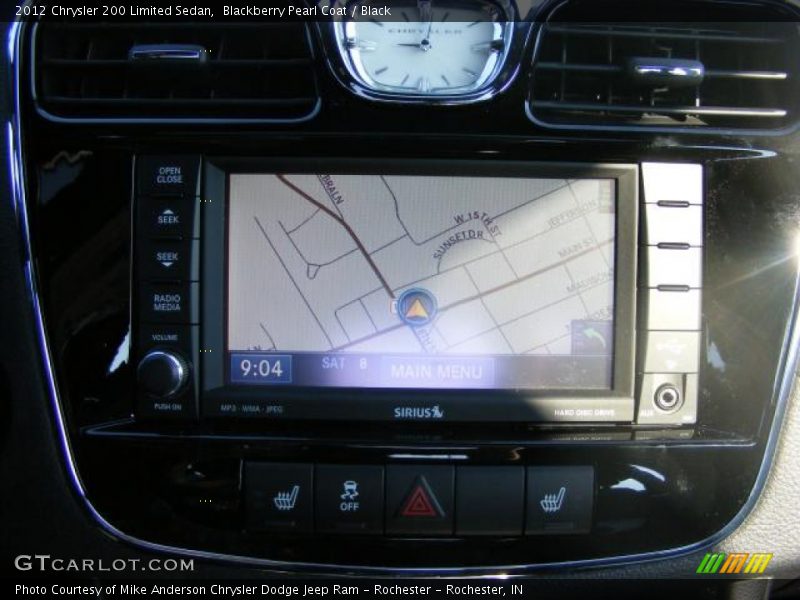 Blackberry Pearl Coat / Black 2012 Chrysler 200 Limited Sedan