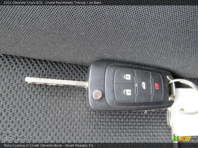 Crystal Red Metallic Tintcoat / Jet Black 2011 Chevrolet Cruze ECO
