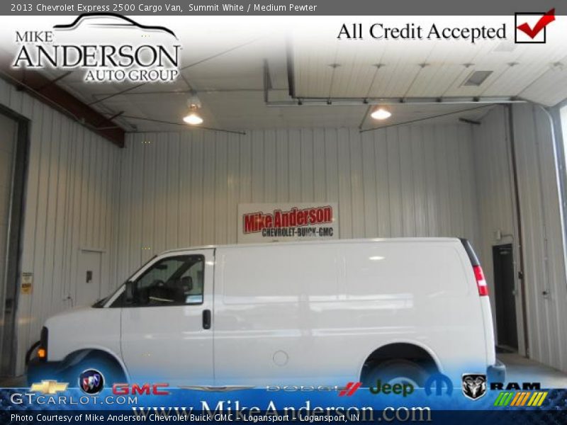 Summit White / Medium Pewter 2013 Chevrolet Express 2500 Cargo Van
