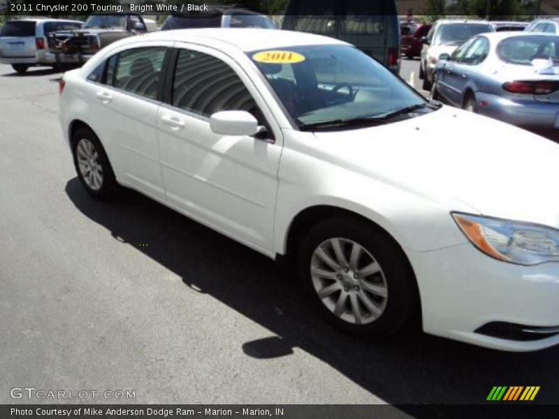 Bright White / Black 2011 Chrysler 200 Touring