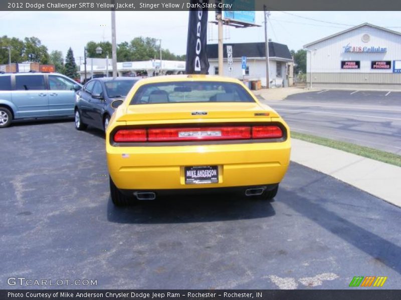 Stinger Yellow / Dark Slate Gray 2012 Dodge Challenger SRT8 Yellow Jacket