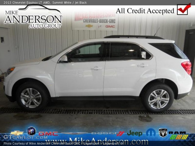 Summit White / Jet Black 2013 Chevrolet Equinox LT AWD