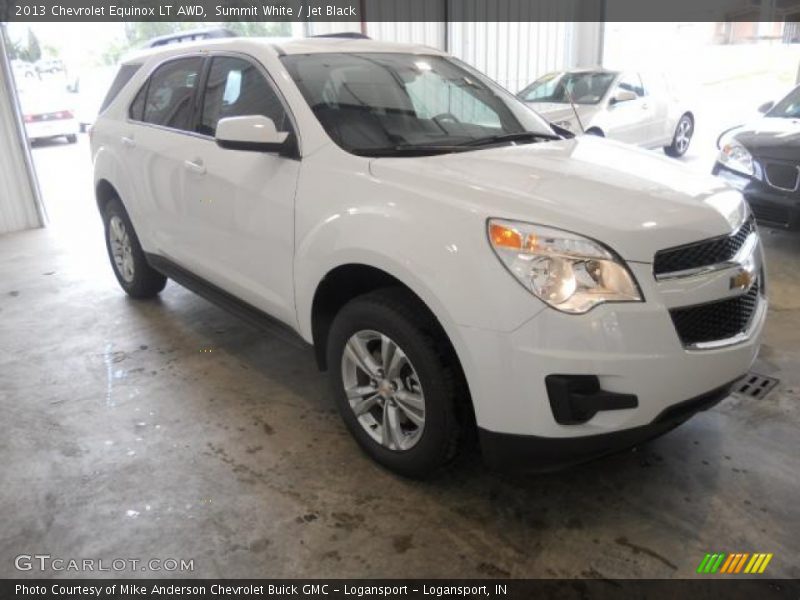 Summit White / Jet Black 2013 Chevrolet Equinox LT AWD