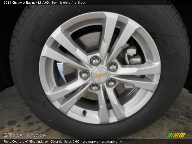 Summit White / Jet Black 2013 Chevrolet Equinox LT AWD