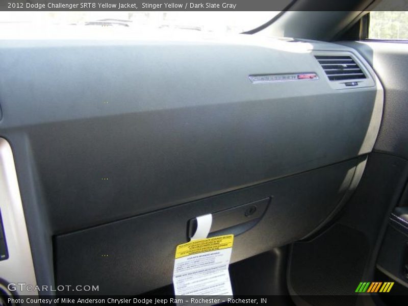 Stinger Yellow / Dark Slate Gray 2012 Dodge Challenger SRT8 Yellow Jacket