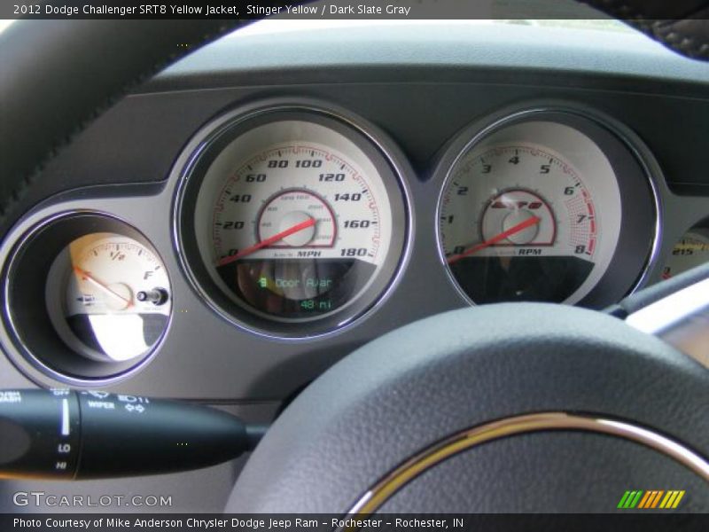 Stinger Yellow / Dark Slate Gray 2012 Dodge Challenger SRT8 Yellow Jacket