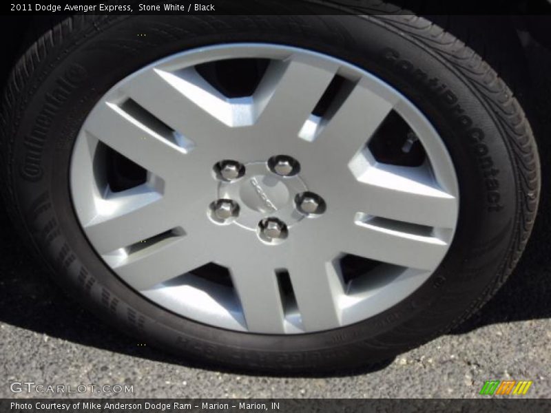 Stone White / Black 2011 Dodge Avenger Express