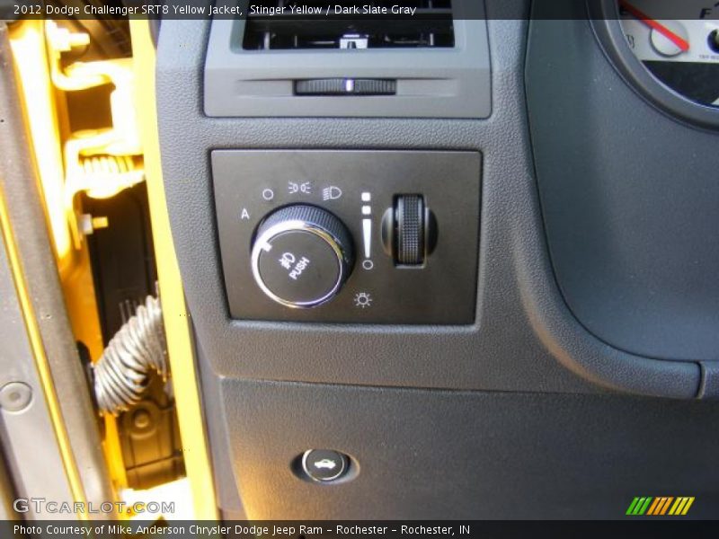 Controls of 2012 Challenger SRT8 Yellow Jacket