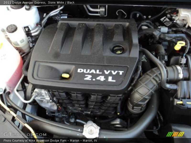 Stone White / Black 2011 Dodge Avenger Express
