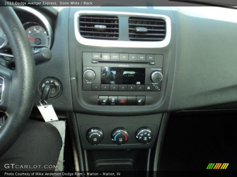 Stone White / Black 2011 Dodge Avenger Express