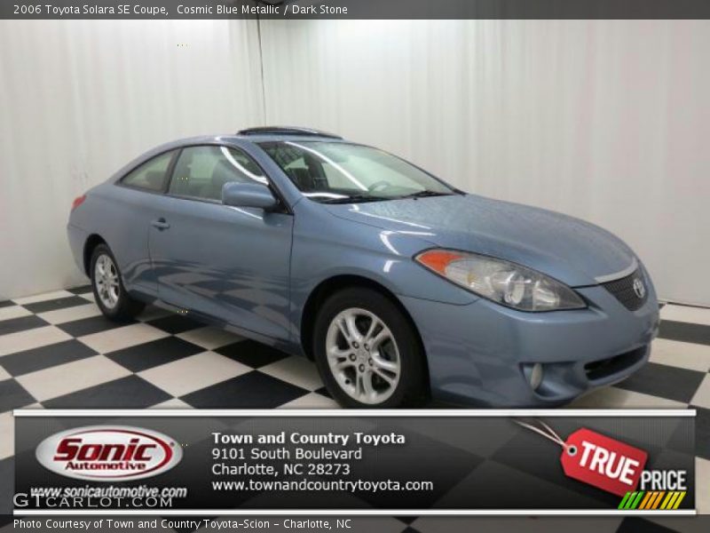 Cosmic Blue Metallic / Dark Stone 2006 Toyota Solara SE Coupe