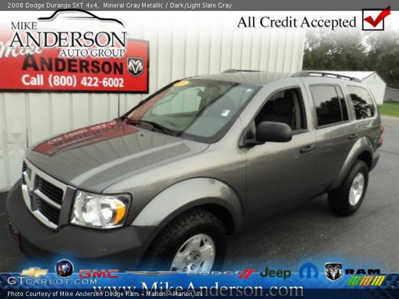 Mineral Gray Metallic / Dark/Light Slate Gray 2008 Dodge Durango SXT 4x4