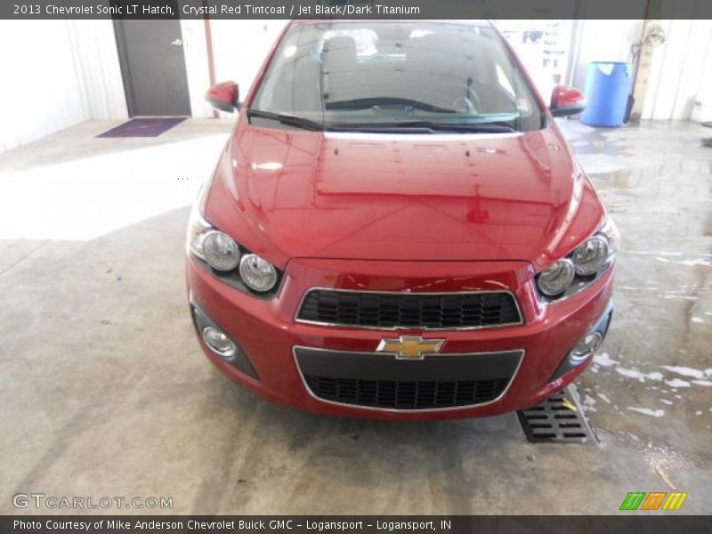 Crystal Red Tintcoat / Jet Black/Dark Titanium 2013 Chevrolet Sonic LT Hatch