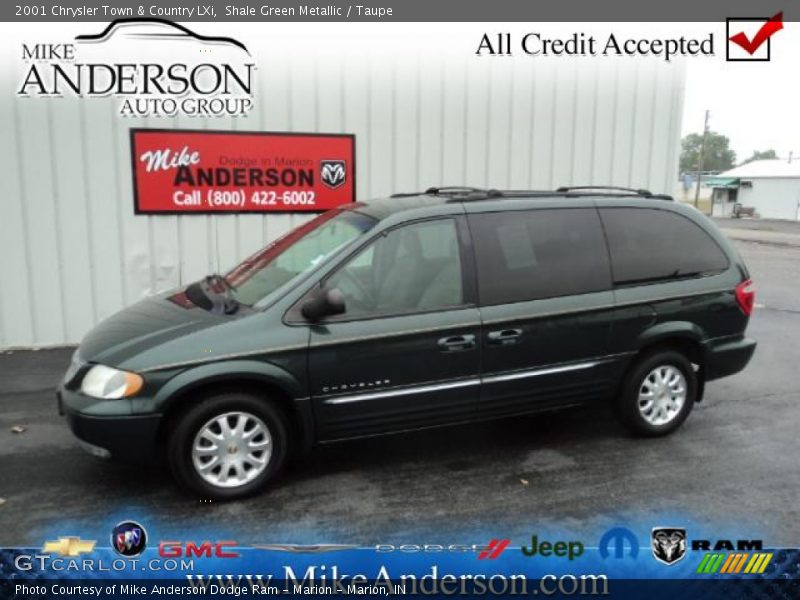 Shale Green Metallic / Taupe 2001 Chrysler Town & Country LXi