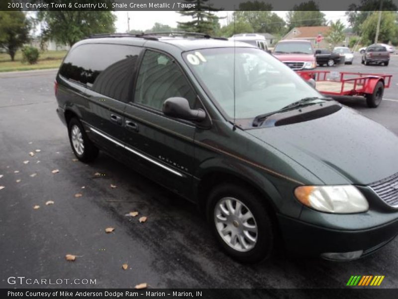 Shale Green Metallic / Taupe 2001 Chrysler Town & Country LXi