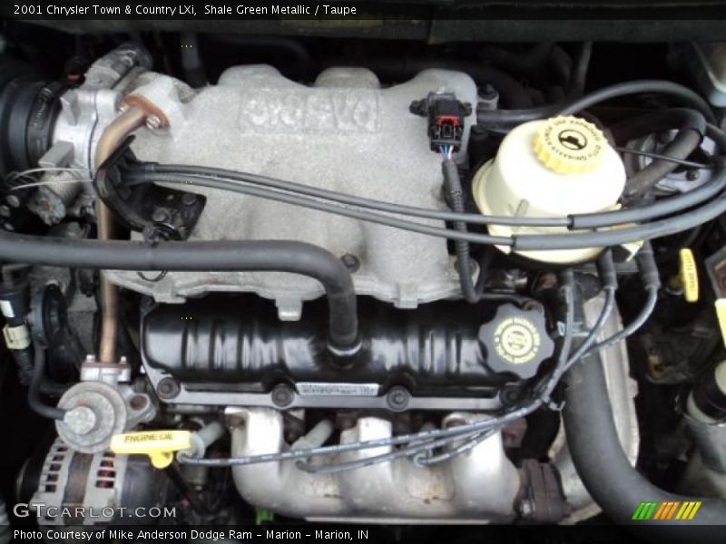 Shale Green Metallic / Taupe 2001 Chrysler Town & Country LXi