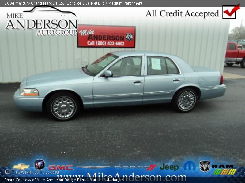 Light Ice Blue Metallic / Medium Parchment 2004 Mercury Grand Marquis GS