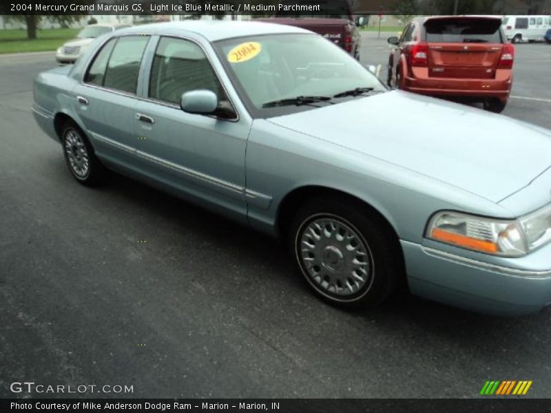 Light Ice Blue Metallic / Medium Parchment 2004 Mercury Grand Marquis GS
