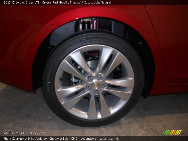 Crystal Red Metallic Tintcoat / Cocoa/Light Neutral 2013 Chevrolet Cruze LTZ