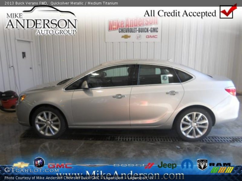 Quicksilver Metallic / Medium Titanium 2013 Buick Verano FWD