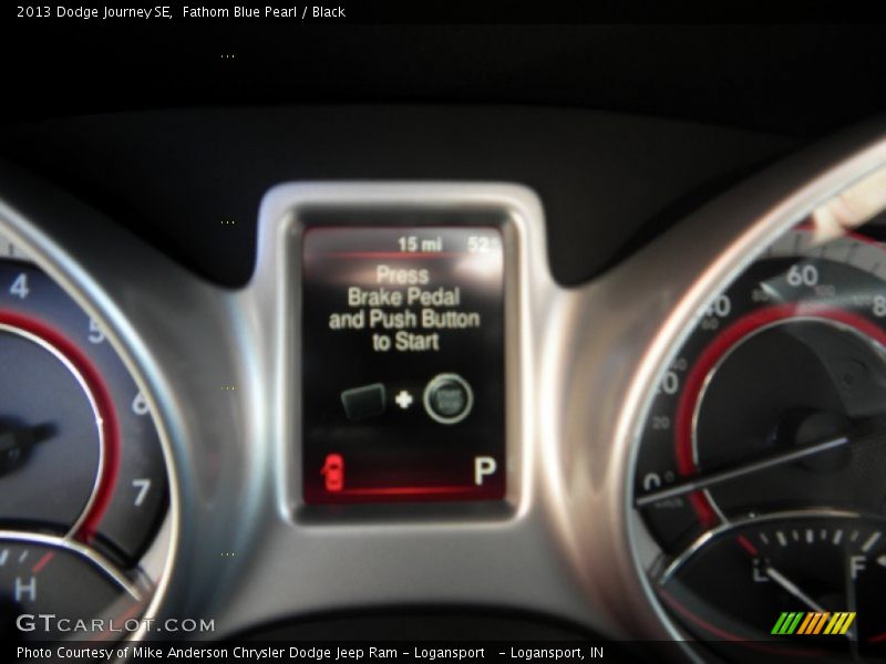 Fathom Blue Pearl / Black 2013 Dodge Journey SE