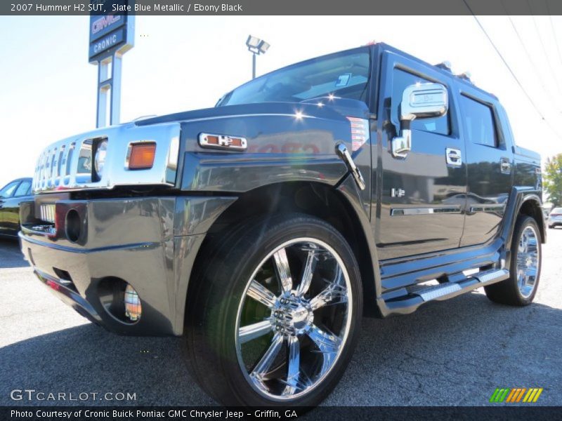Slate Blue Metallic / Ebony Black 2007 Hummer H2 SUT