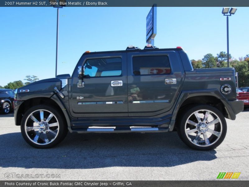 Slate Blue Metallic / Ebony Black 2007 Hummer H2 SUT