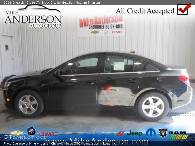 Black Granite Metallic / Medium Titanium 2013 Chevrolet Cruze LT